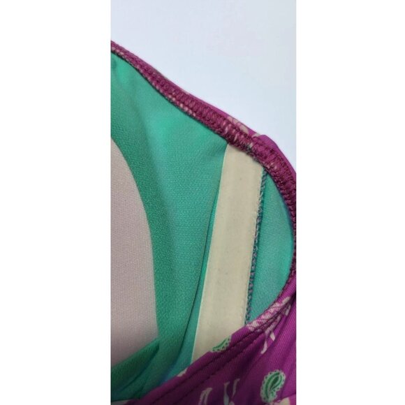 Cremiux Swim Bikini Women Halter Size Medium Bottom High Weist Multicolor - Picture 6 of 11